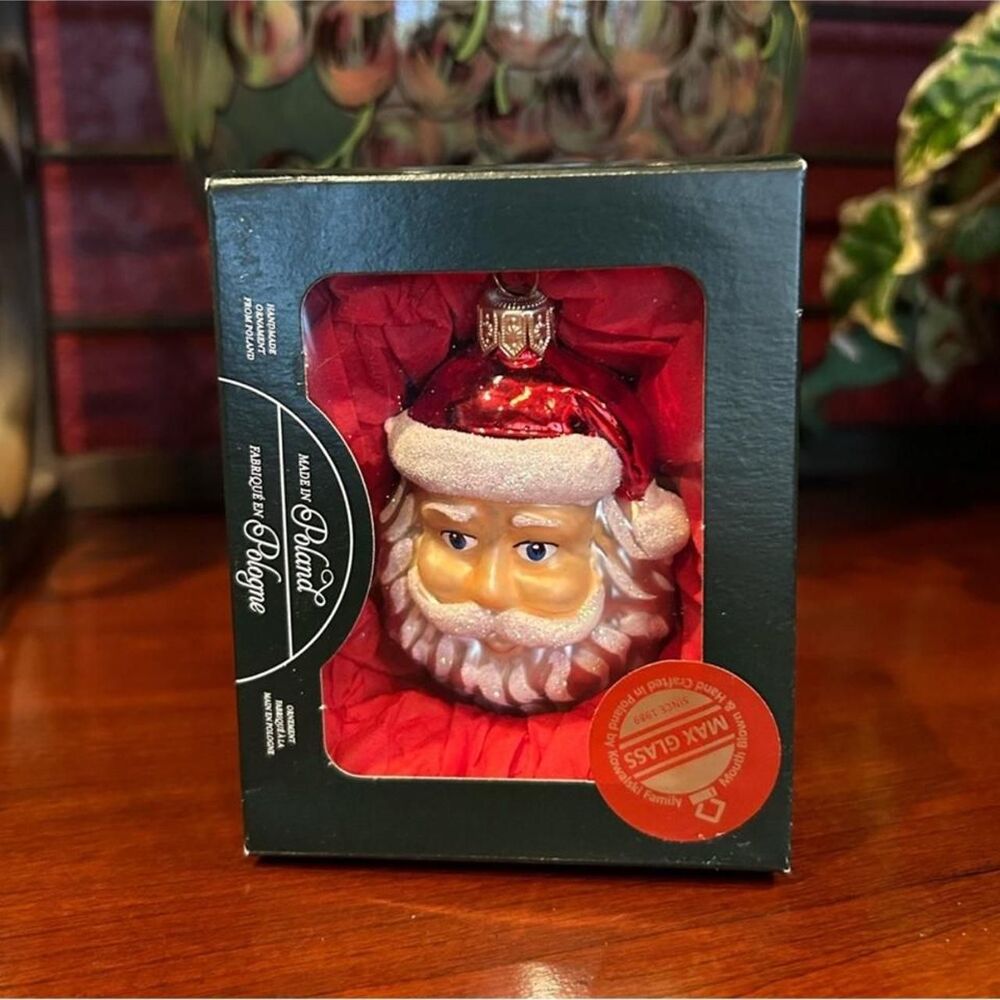 NEW Kowalski Family Max Glass Santa Claus Poland Ornament